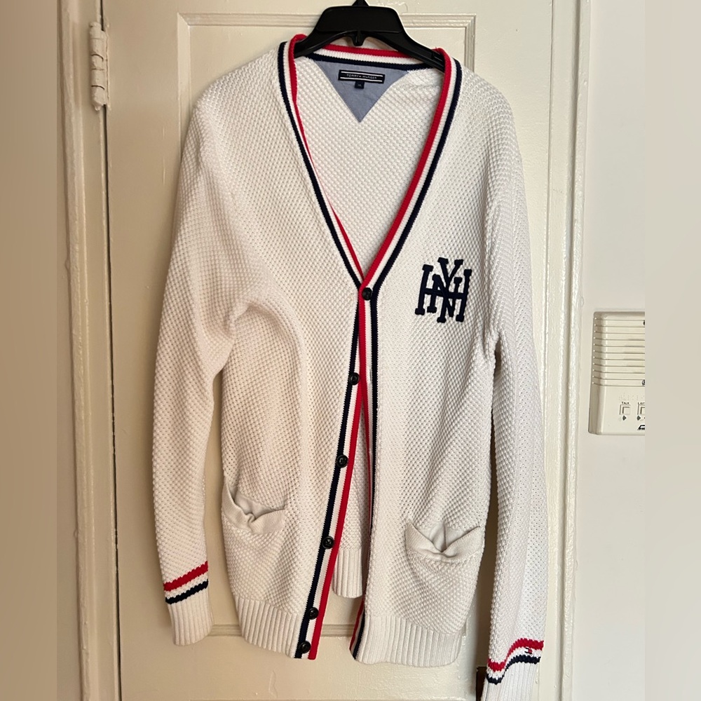 Tommy Hilfiger White Knit Cardigan